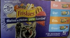 5.5ozx40pk Purina Friskies Pate Soft Seafood & Chicken Variety Pack Wet Cat Food 2.79 per gallon