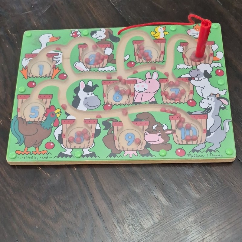 Melissa & Doug Magnetic Number Maze Multicolor Numbers Ages 3+ Educational Toy