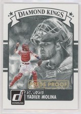 2016 Panini Donruss Diamond Kings Press Proof Gold 63/99 Yadier Molina #26 04br