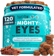 New Waggables Eyes 120Ct   Tear Stain Chews for Dogs, Vision  Immune Support