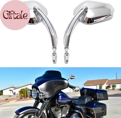 Chrome Sportster Mirrors for Harley Road King Street Electra Glide Dyna Softail