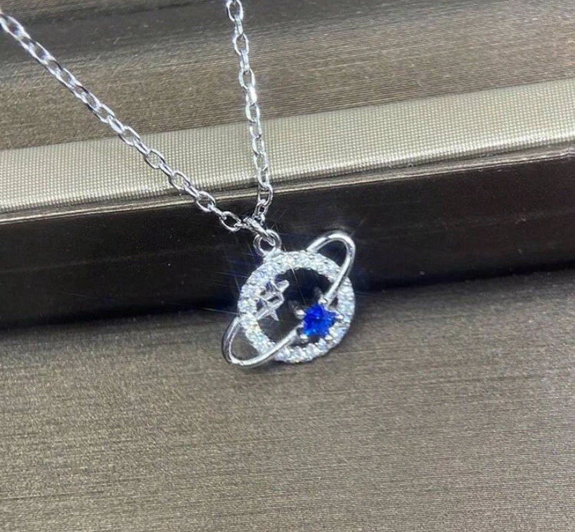 Regalo para Nieta - Collar Plata y Azul - Regalo Navidad Navidad Navidad Foto 3 de 4