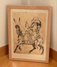 Japanese Woodblock Print Ukiyo-e Authentic work Edo period woodblock print by Su