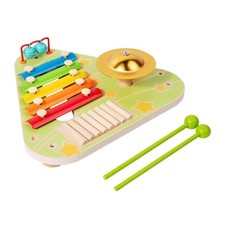 Wooden Percussion Combo Toy Enhances Hand Eye Coordination in Children