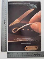 De Beers Diamond Vintage Jewelry Magazine Ephemera Print Ad Forever