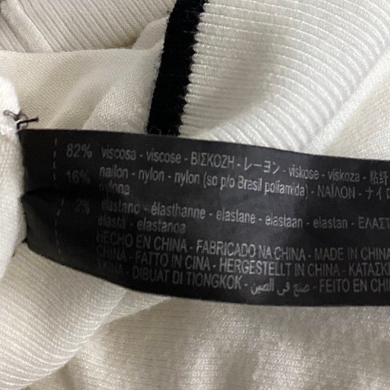 Zara Knit White Black Turtleneck Sleeveless Pullover Sweater Vest Top Size S thumbnail 5