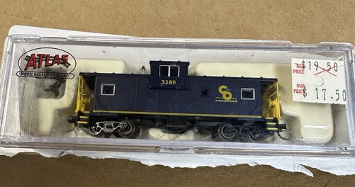 Caboose O Atlas Chesapeake & Ohio #3289 visión amplia extendida (3 rieles) - (en muy buen estado) | Condition: New