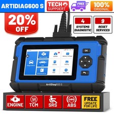 2026 New Topdon Ad600s Obd2 Scanner Car Diagnostic Tool Abs Srs Tcm Code Reader