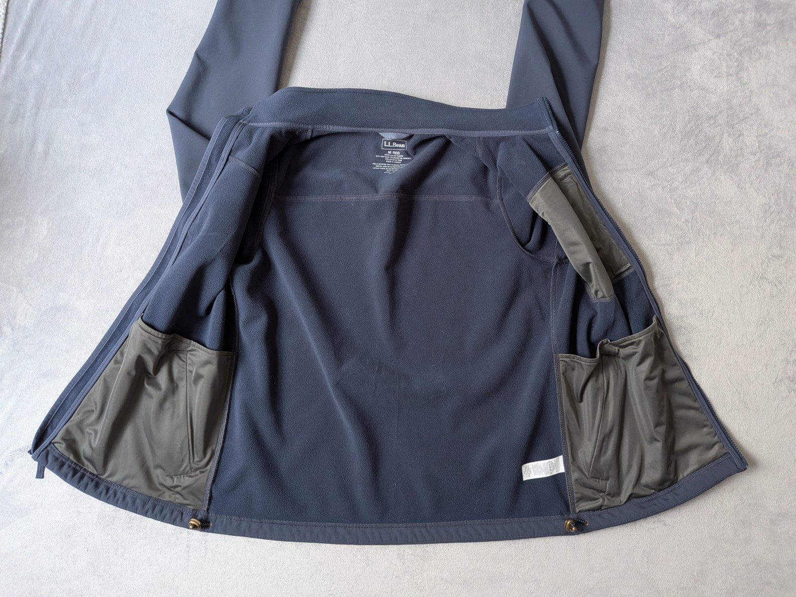 LL Bean Windproof Soft Shell Jacket Mens Medium R… - image 6