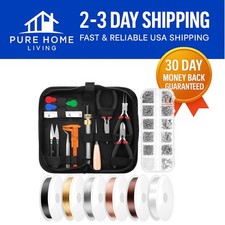 Vibrant Jewelry Making Supplies Kit: 94 Essential Tools  Findings for Creators