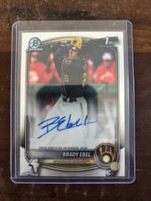 Brady Ebel 2025 Bowman Draft Chrome AUTO 1st Bowman - MIL Brewers