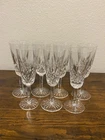 SET(7) VTG WATERFORD Crystal LISMORE Champagne Flutes 7.25"H SIGNED