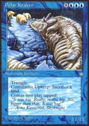 Polar Kraken #89 Ice Age Magic: The Gathering Rare