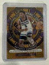 Panini Obsidian Orbital Anthony Edwards Timberwolves /10 Basketball Card