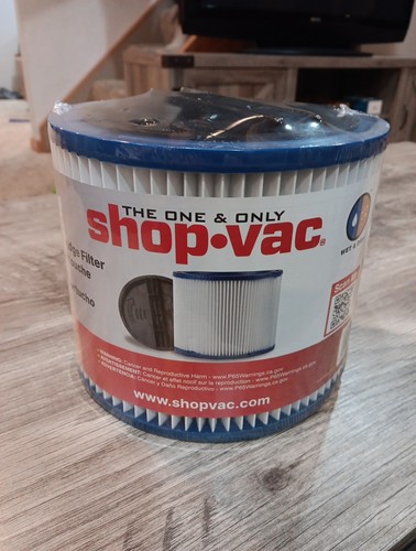 Nuevo Shop Vac Wet & Dry Filtración Fina Cartucho Filtro Tipo 90340