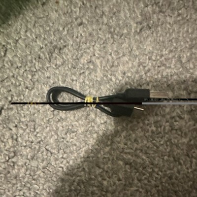 Black USB Standard Type-A Male to Micro-B Male USB Cable Universal Connector