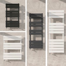 Flat Panel Designer Bathroom Heated Towel Rail Radiator Anthracite Black White