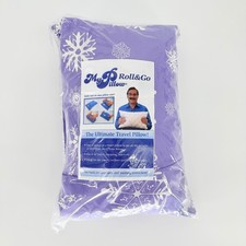 MyPillow Roll  Go Travel Pillow Purple Snowflake Pattern New Sealed My Pillow