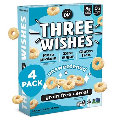 Gluten & Grain Free Unsweetened Cereal   8g Protein, 3g Sugar