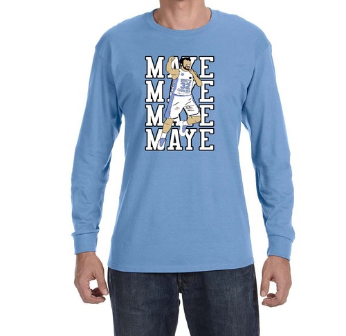 North Carolina Tar Heels Luke Maye Celebration Long sleeve shirt
