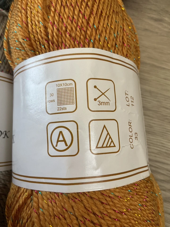 Good Old Fashioned Sparkly Knitting Crochet DK glitter soft yarn. 100g balls. - Image 3 of 3