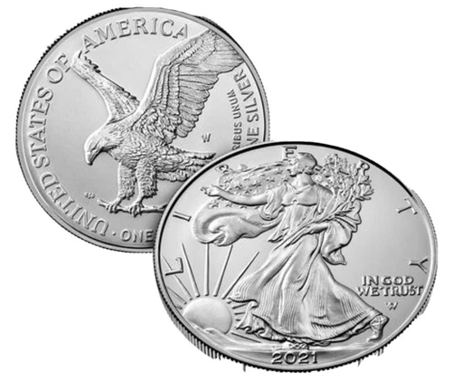 American Eagle 2021 W One Ounce Silver Uncirculated (21EGN) Lot of 3 - FAST SHIP