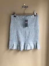 NWT Abercrombie and Fitch Mini Skirt In Blue Floral-blues Size: M