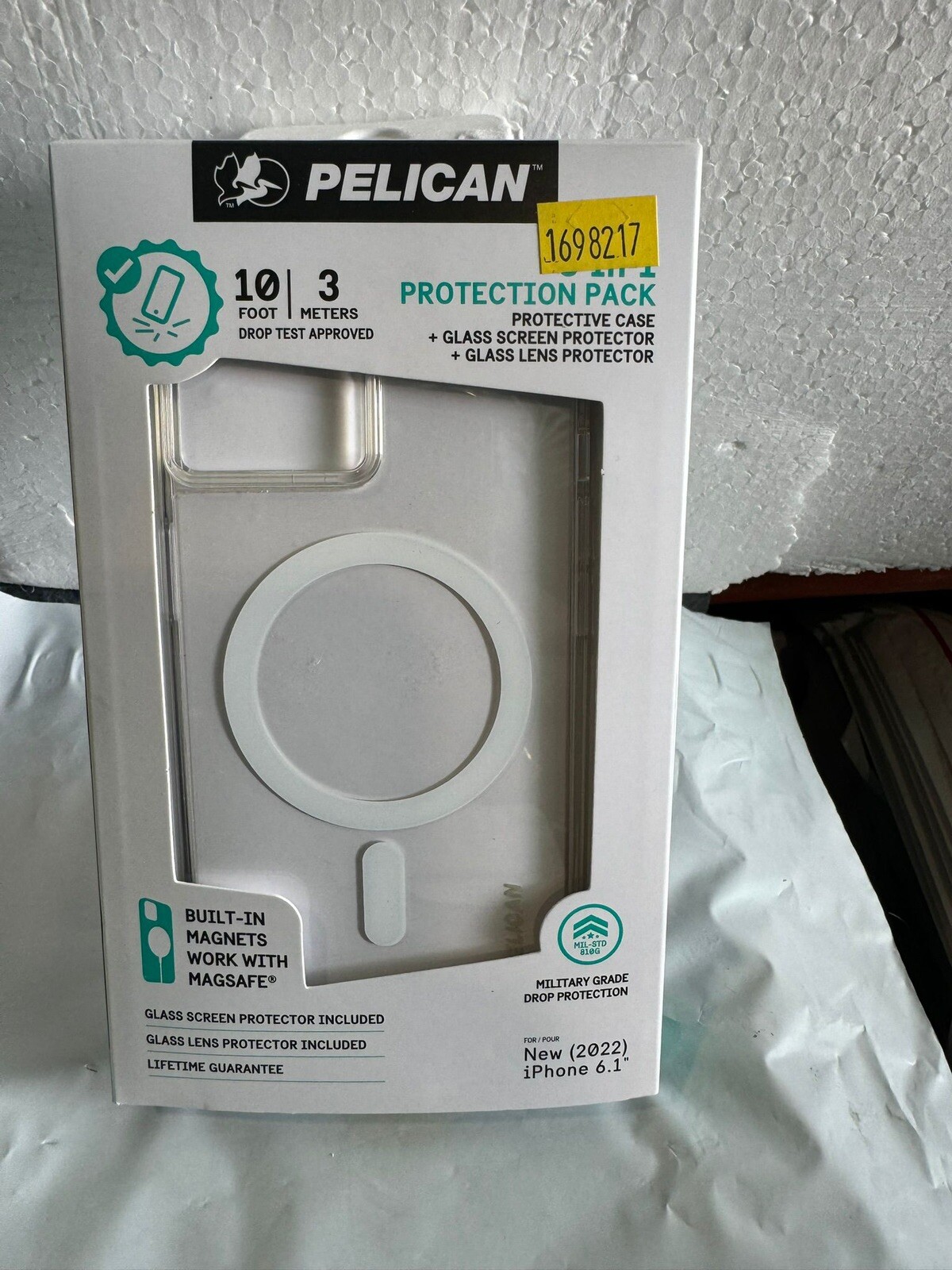 Pelican Protection Pack Clear Case + Lens & Screen Protector - iPhone 14 6.1