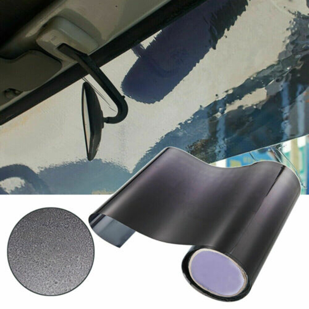 Black Sun Visor Strip Tint Film Car Front Windshield UV Shade