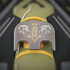 Titanium Glock Slide plate fits Gen 1-5 - Dark Mjolnir
