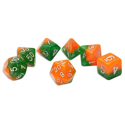 Halfsies GREAT PUMPKIN Dice (Pumpkin Orange/VineGreen) Gate Keeper Games GKGH42