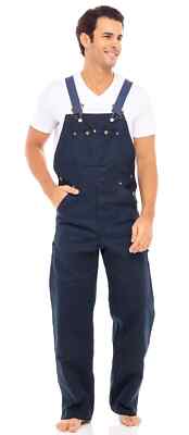 Men Heavy Duty Overalls Duck Bib and Brace Dungarees Decorator Pants