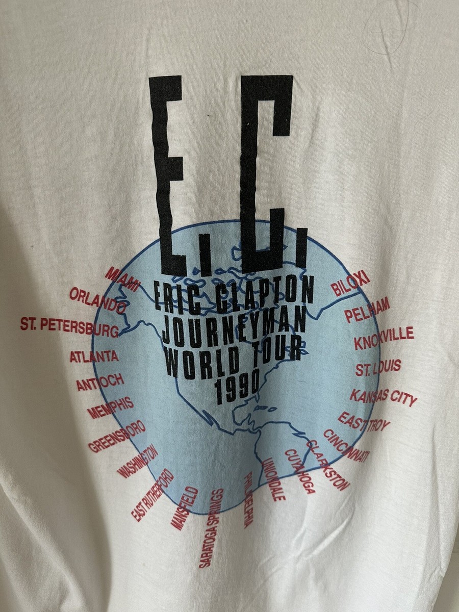 Vintage Single Stitch 1990 Eric Clapton Journeyman World Tour Rock