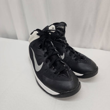 NIKE Zoom HyperQuickness Size 7 Youth Black White Basketball Sneakers Athletic S