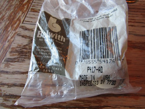 Lote de 20, Belwith P417-AD, 1-1/4" Perilla Pulida a Mano Beige/Crema Inserto Cerámico - Imagen 6 de 8