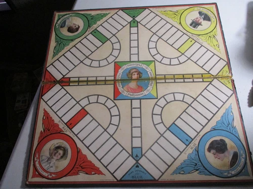 Vintage 1915 Pollyanna Parker Brothers Game Board ONLY