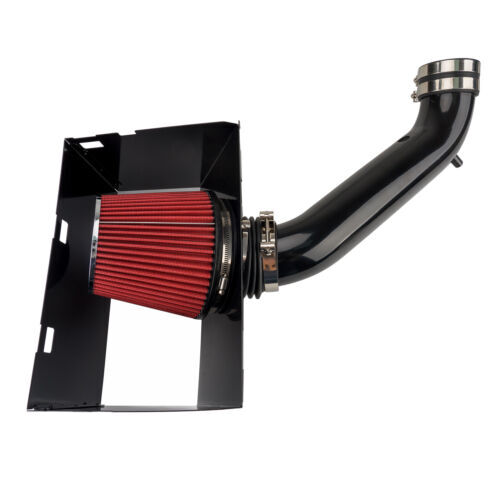 Red Cold Air Intake Kit W/ Heat Shield – For Dodge Ram 1500 2500 4.7L/5.7L 2002-2008, BAGARAATAN DR212-BK-RD-BHW