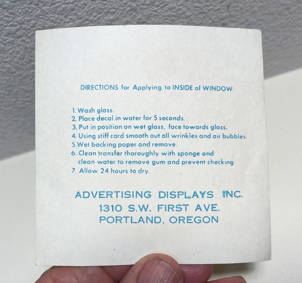 OMSI Portland, Oregon - Original Vintage 1960's Window Sticker Decal Science - Image 3 of 3