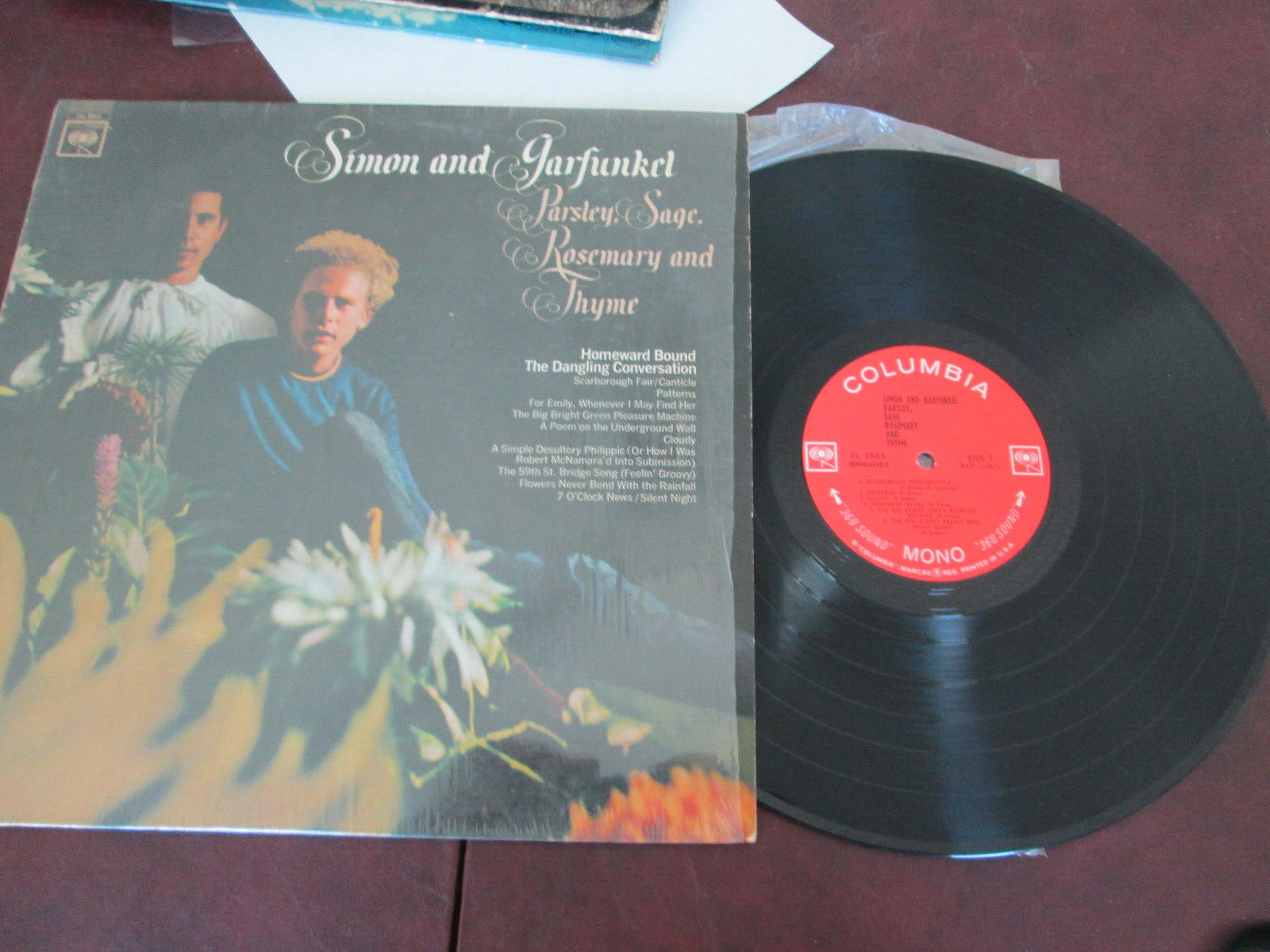 Simon and Garfunkel-Parsley Sage Rosemary and Thyme-LP CS 2563-plays vg+ to vg++
