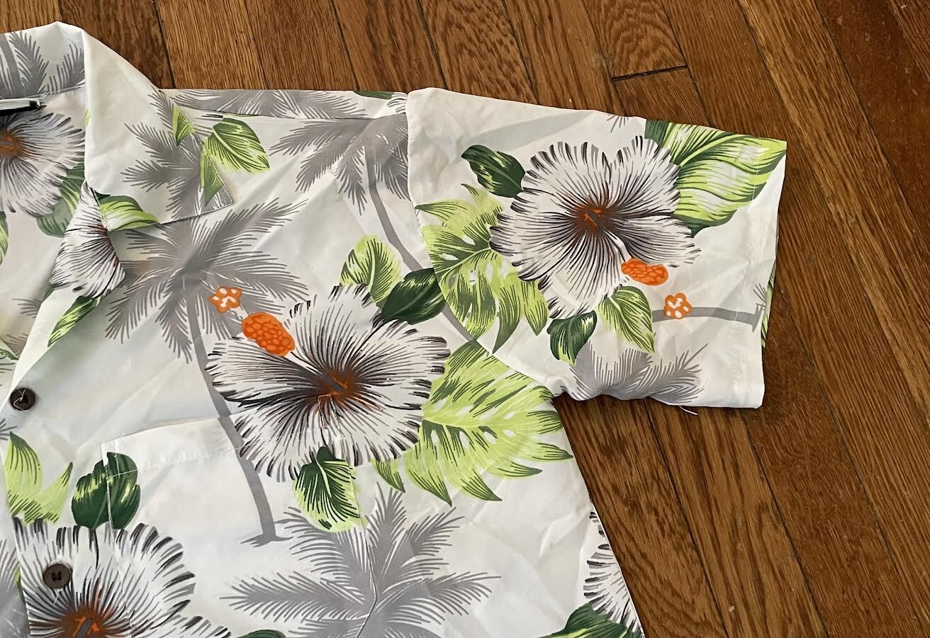 Vintage Makani Hawaiian Hawaii Floral Button Down S… Gem