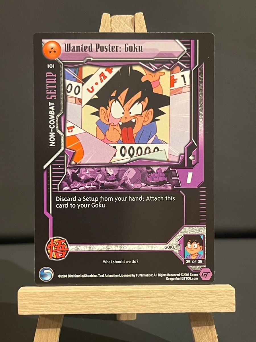 Dragon Ball GT TCG Wanted Poster: Goku 101 Lost Episodes Dragon Ball GT TCG Wanted Poster: Goku 101 Lost Episodes