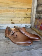Warfield & Grand  single buckle Trevor 83907 Monk Strap Slip-On size 10.5