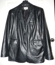 Na-kd Women's Black Leather Jacket Size Uk34