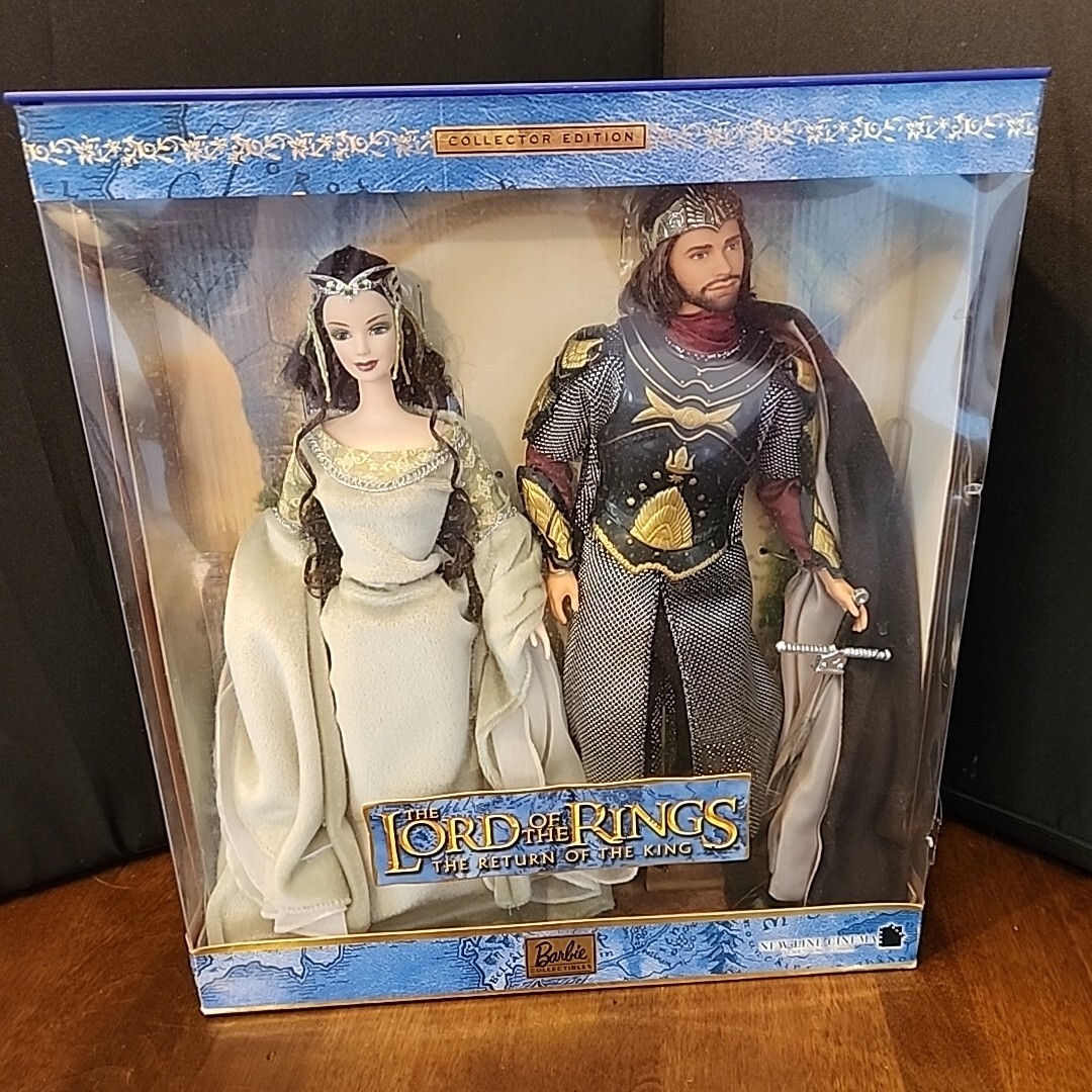 Arwen and Aragorn Barbie Doll Lord of the Rings Ken & Barbie ~ New