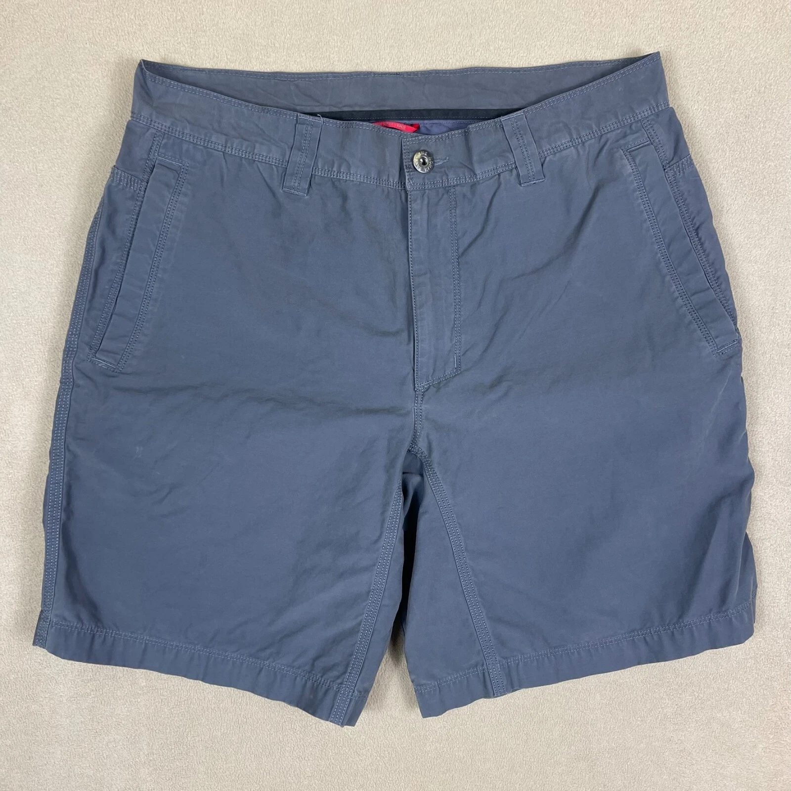 The North Face Mens 34 Outdoor Hiking Shorts Gray Mid Rise Regular Fit