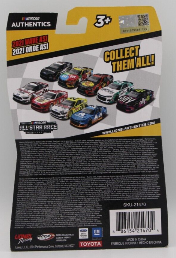 Kyle Busch #18 NASCAR Authentics 2021 All Star Wave 1 M&M's 1:64 Diecast