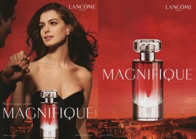 Publicité papier Perfume Lancôme Magnifique recto verso bande  parf