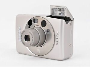 Canon Ixus Z50 APS Film Camera, Case &amp; Strap, collectable, lomography, silver