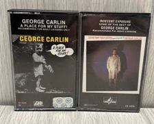 George Carlin Cassette Lot - A Place For My Stuff Indecent Exposure
