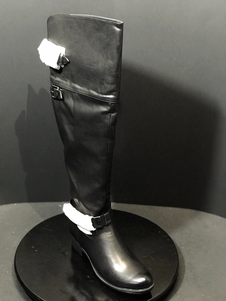 全新 双唇 TOO JILT 黑色 女式 高筒靴 尺码 US 8.5 M RTL 90 美元 — 第 2/4 张图片